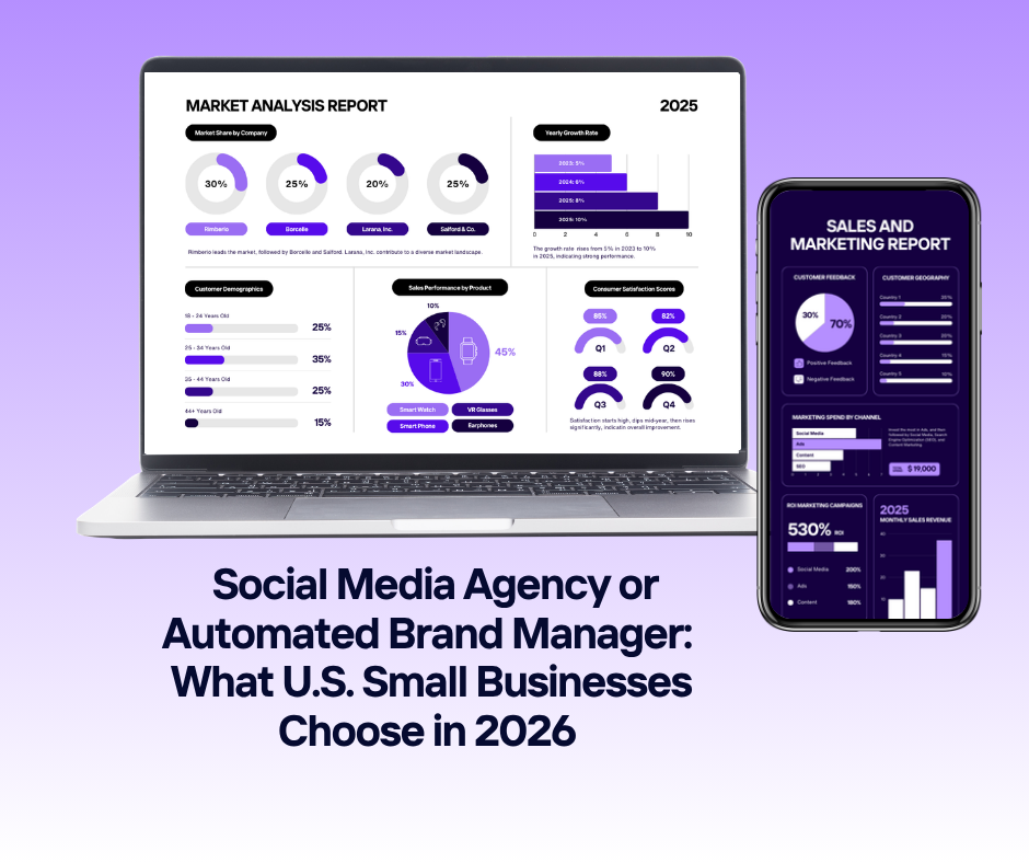Social Media Agency or Automated Brand Manager: What U.S. Small Businesses Choose in 2026